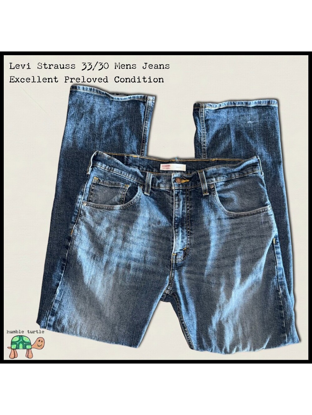 Levi Strauss Signature Bootcut Men's Jeans 33x30 Preloved | EUC
